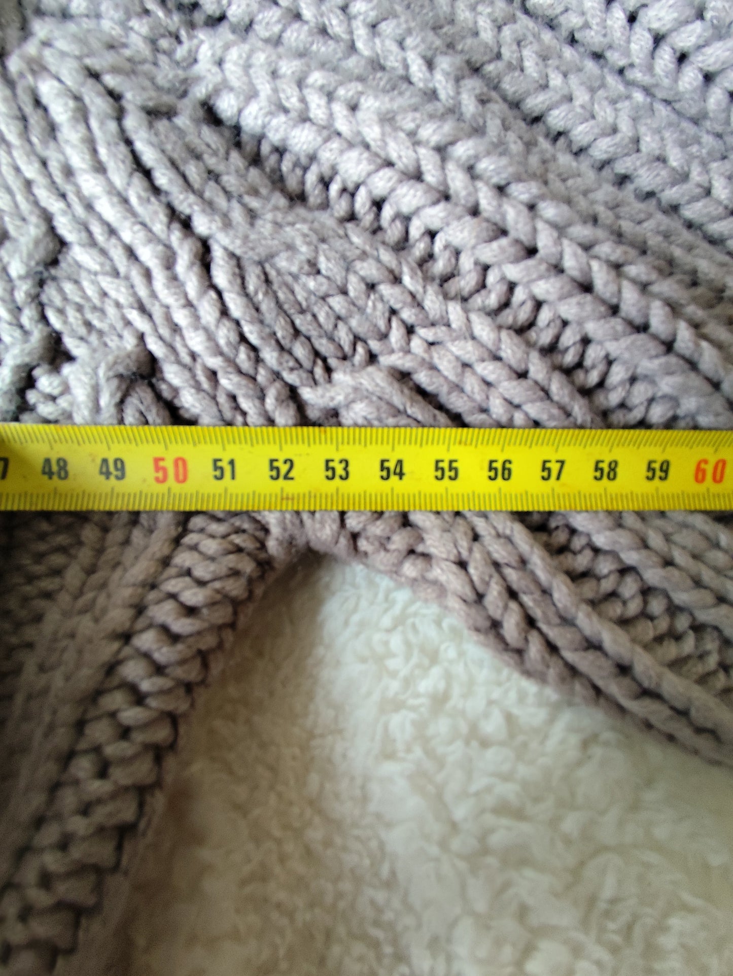 Pull torsadé col montant – taupe - taille XL