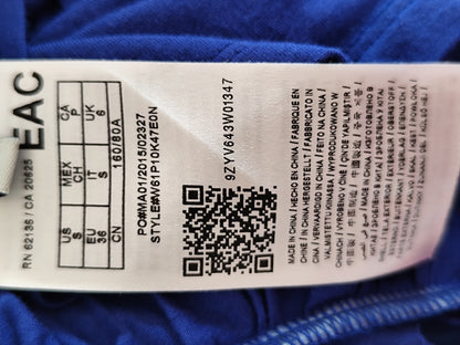 💙 Haut Sans Manche Guess – Bleu Électrique – Dos Dentelle Transparente – Taille 36/38