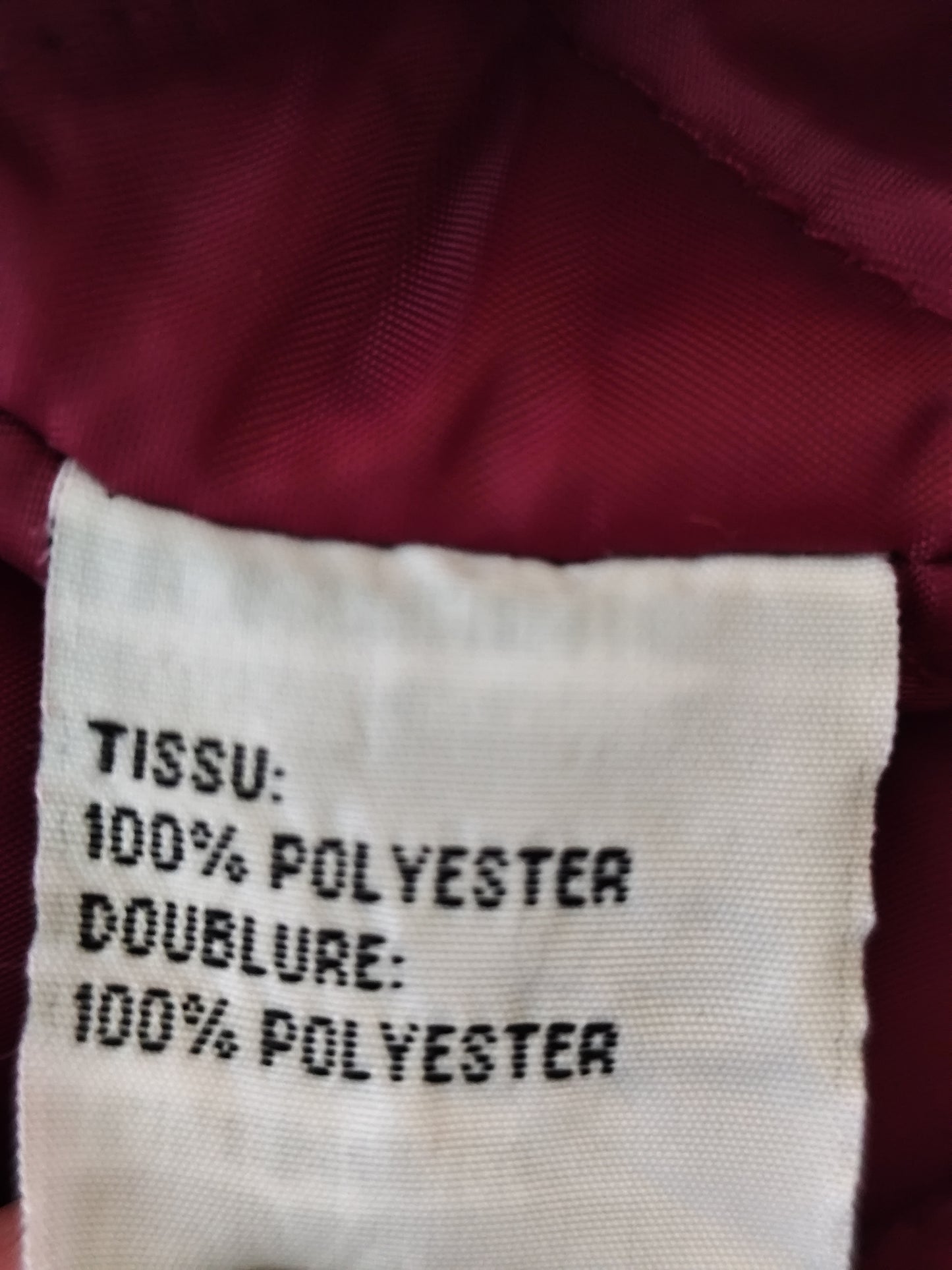 Parka bordeaux Un Jour Ailleurs – Taille 44