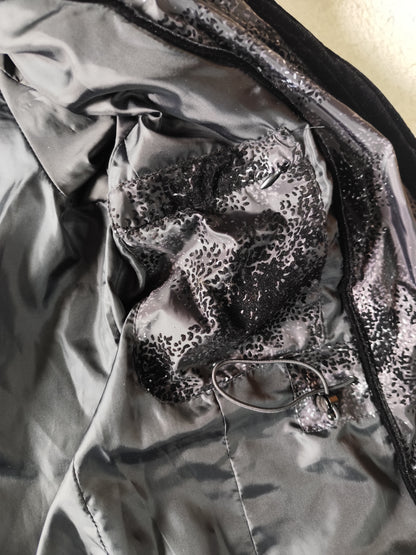 Doudoune imprimée noir & gris – Fashion Concept – Taille 42