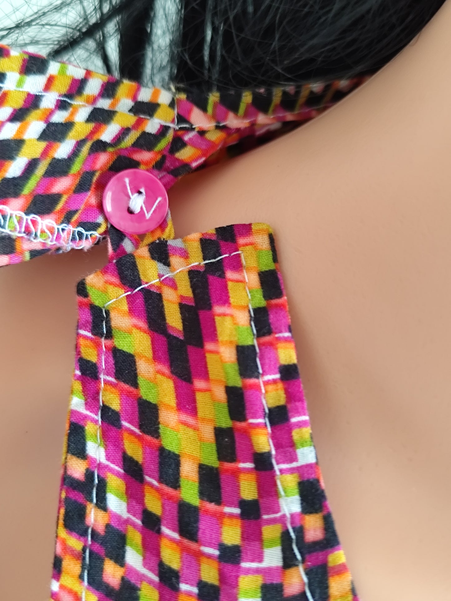 Robe géométrique colorée 100% coton – Taille 38/40