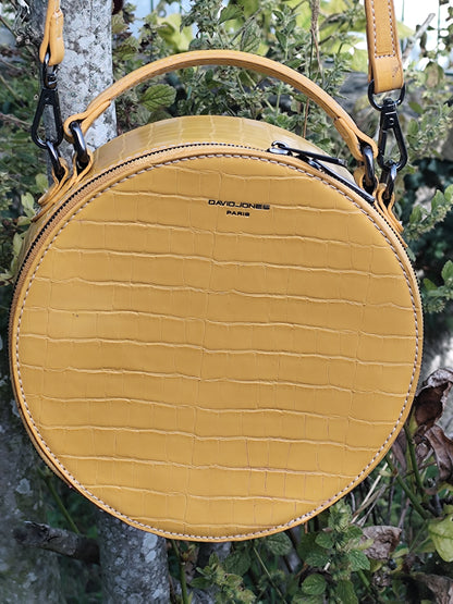 Sac rond - David Jones- couleur moutarde
