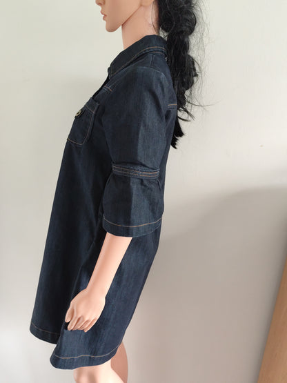 Robe chemise en jean Tamma Jeans – style worker féminin - Taille 40/42