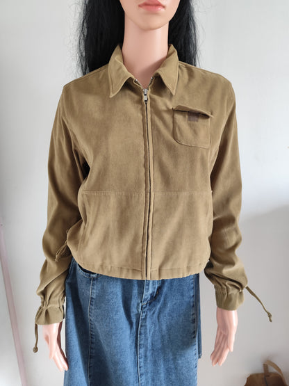 Veste  camel en suédine – Taille 38/40