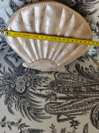 Petite pochette "Coquillage" Etam - Rose gold irisé