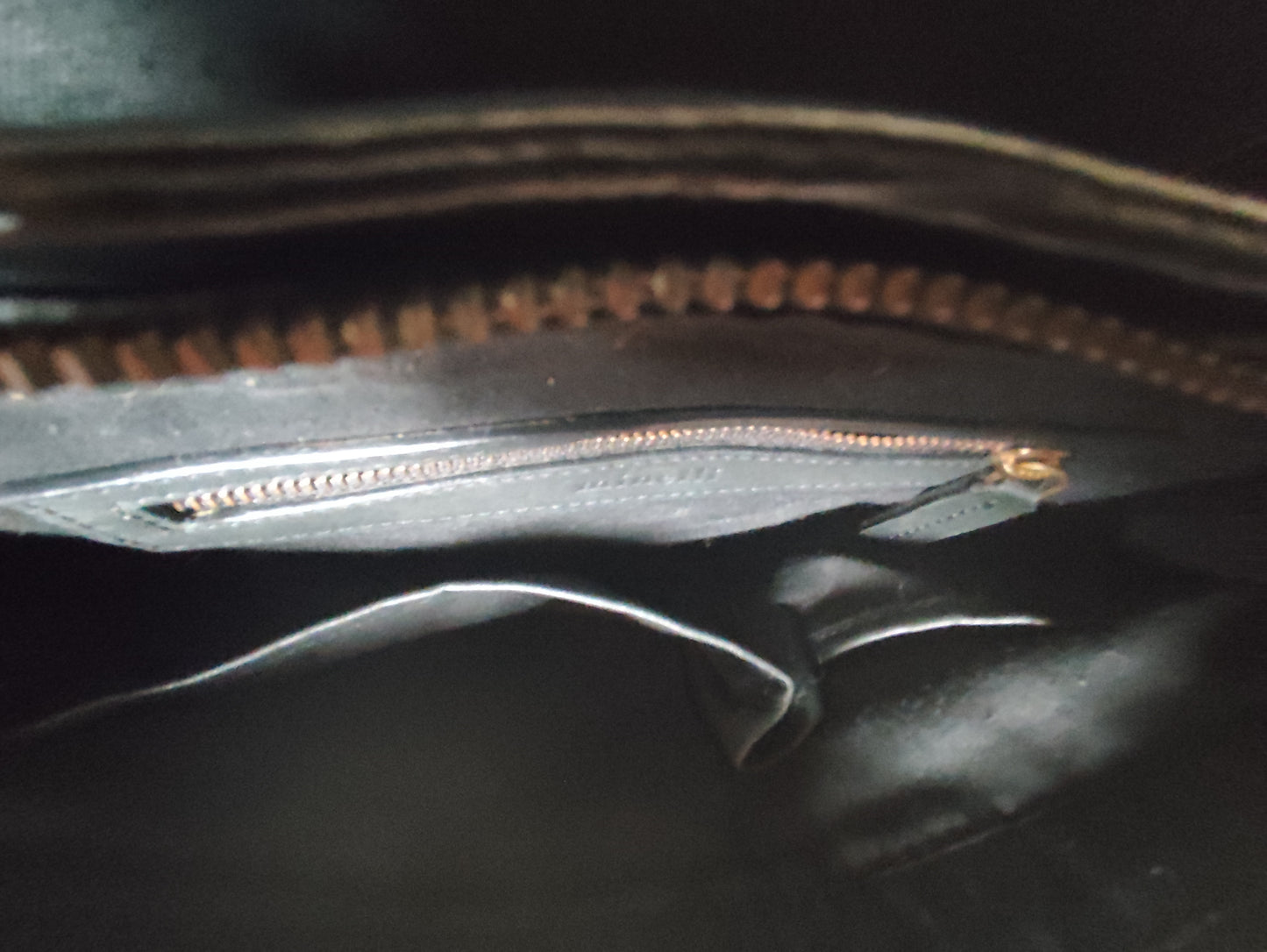 Sac cartable noir en cuir – Minelli – 36x20x10 cm