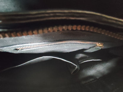 Sac cartable noir en cuir – Minelli – 36x20x10 cm