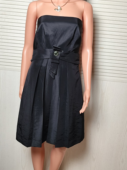 Robe bustier noire satinée – Le Group Woman – Taille 38/40