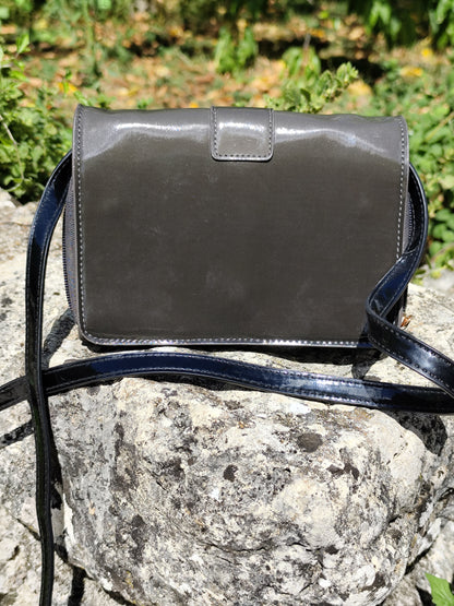 Sac bandoulière Lollipops mini – gris et noir – 18x11 cm