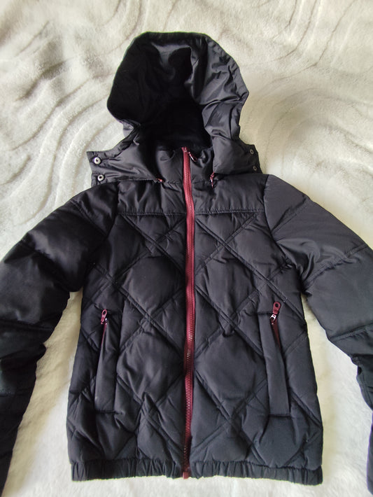 Doudoune courte Kookaï noire et bordeaux – Taille 34