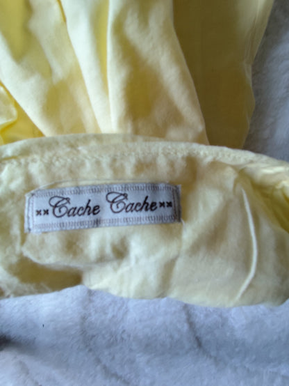 Jupe courte jaune pastel – Cache Cache – T. 36