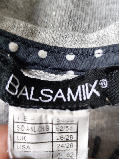 T-shirt gris pailleté – Balsamik T. 54/56