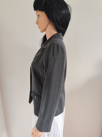 Veste cintrée grise doublée Armand Thiery Affinités - Taille 40