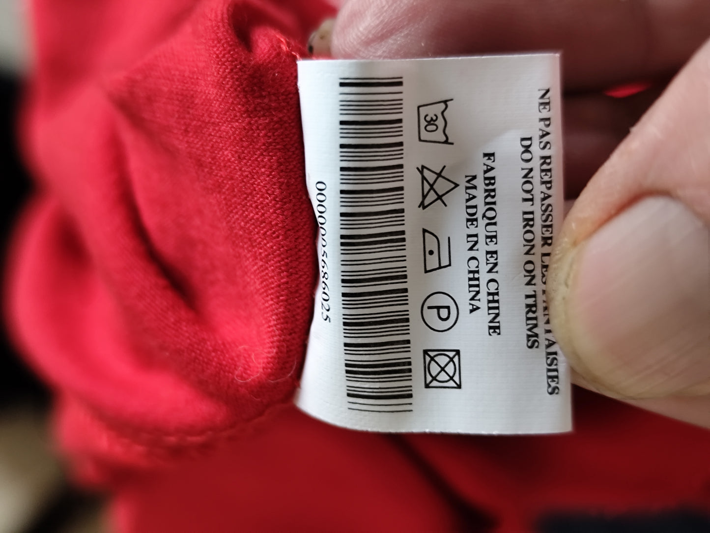 T-shirt Rouge Graphique – Taille 36/38