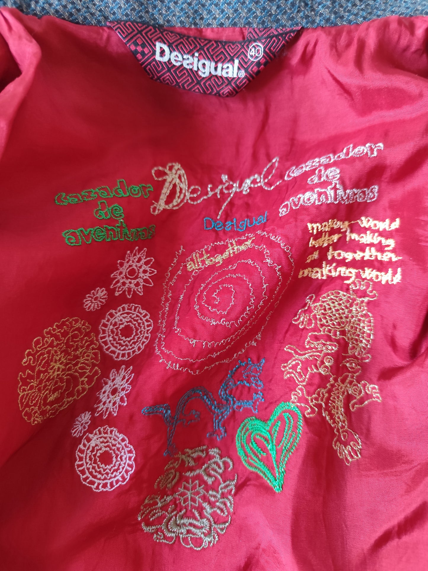 Manteau Desigual patchwork – T. 40 (convient 36/38)