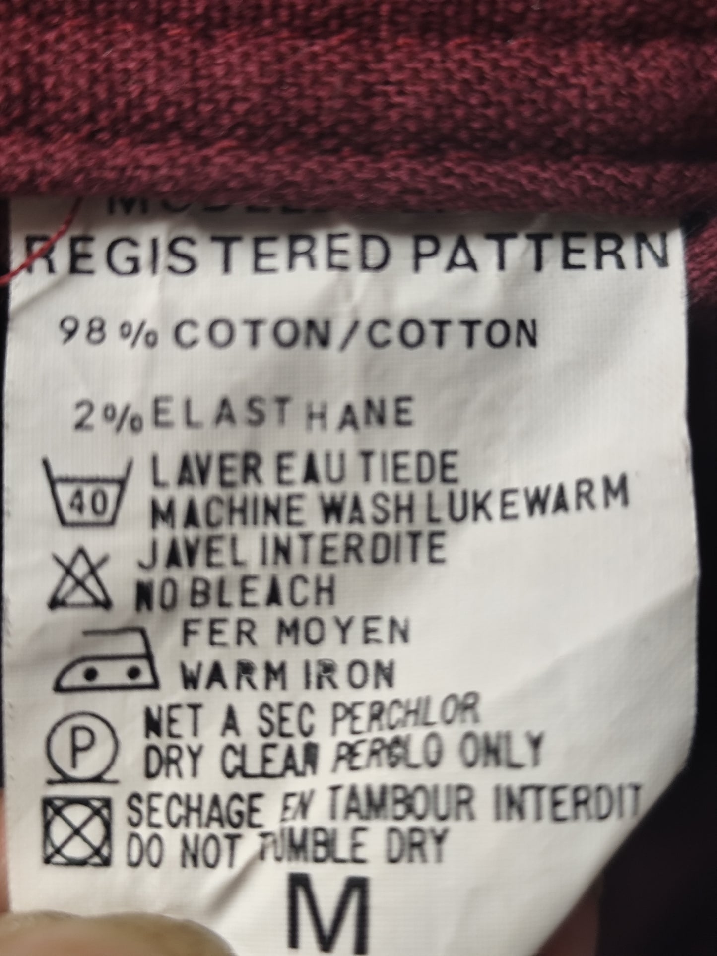 Veste en velours bordeaux Boutique Chipie vintage – taille M 38/40