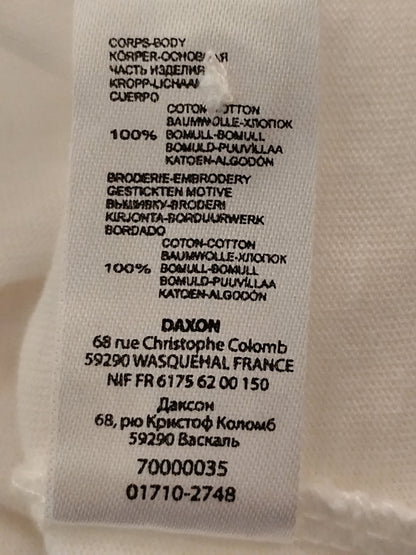 T-shirt brodé Daxon en coton – Taille M (38/40)