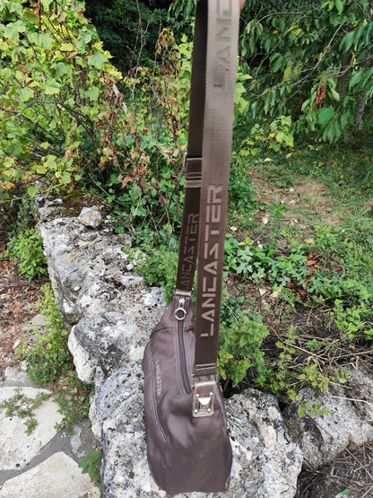Sac baguette Lancaster Paris – Toile  Taupe