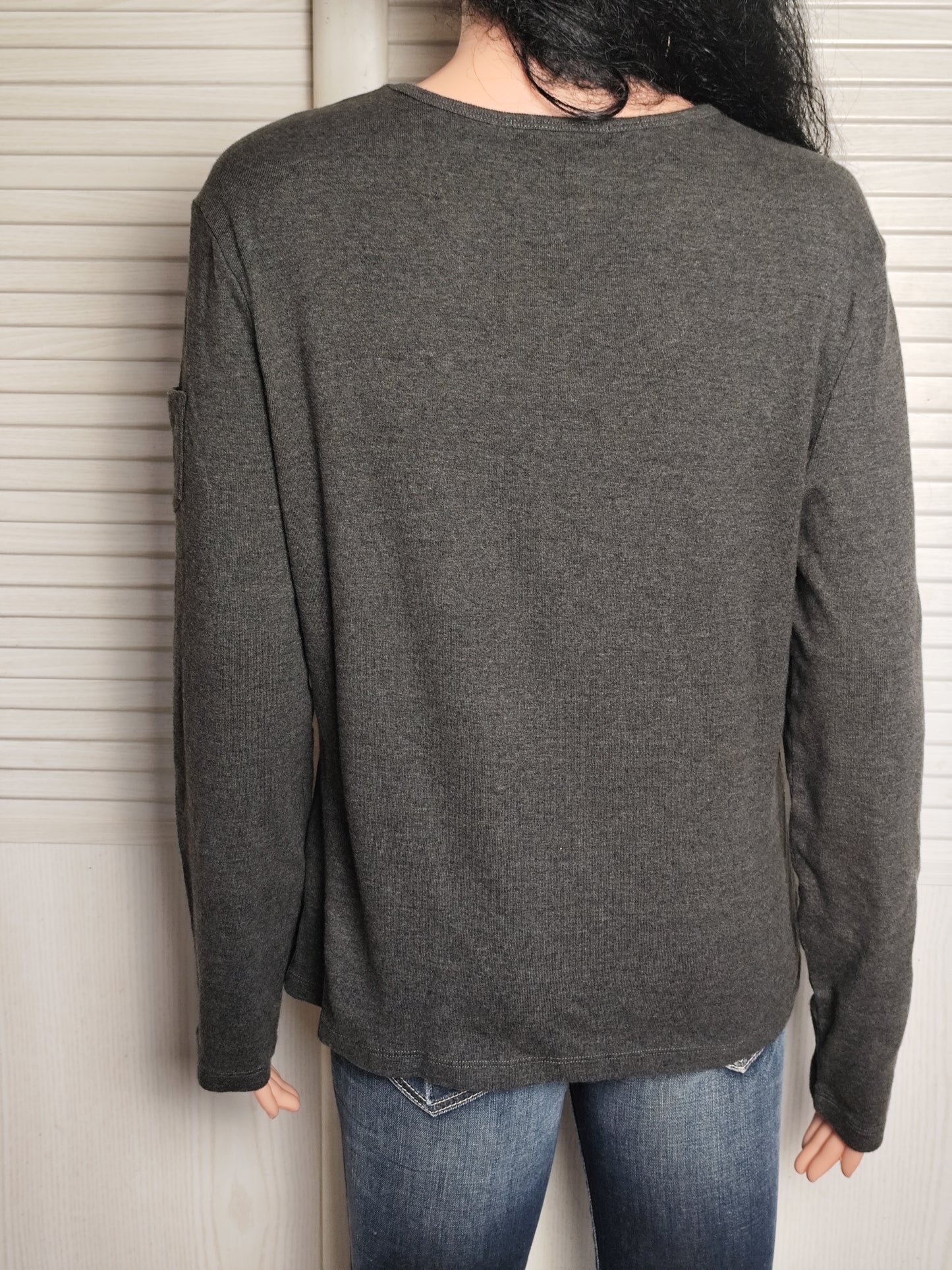 T shirt à manches longues - Ralph Lauren gris foncé - Taille XL