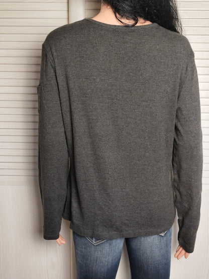 T shirt à manches longues - Ralph Lauren gris foncé - Taille XL