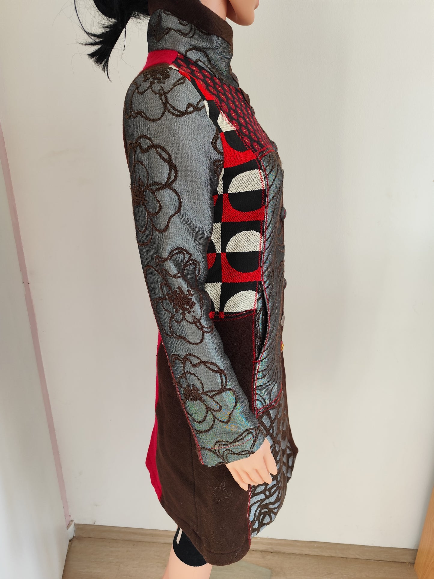 Manteau Desigual patchwork – T. 40 (convient 36/38)