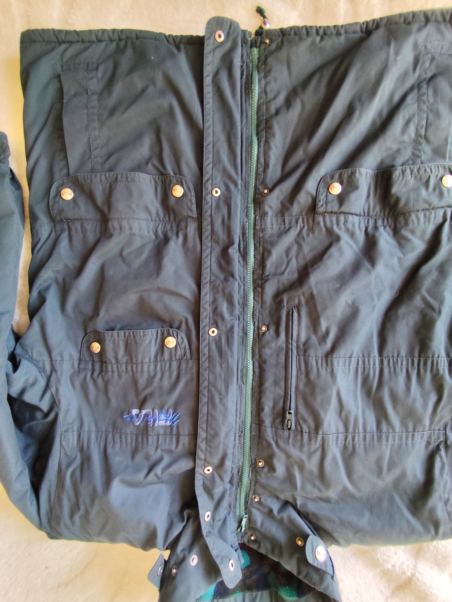 Veste vintage FILA Magic Line verte - oversize – Années 90 – Taille XL