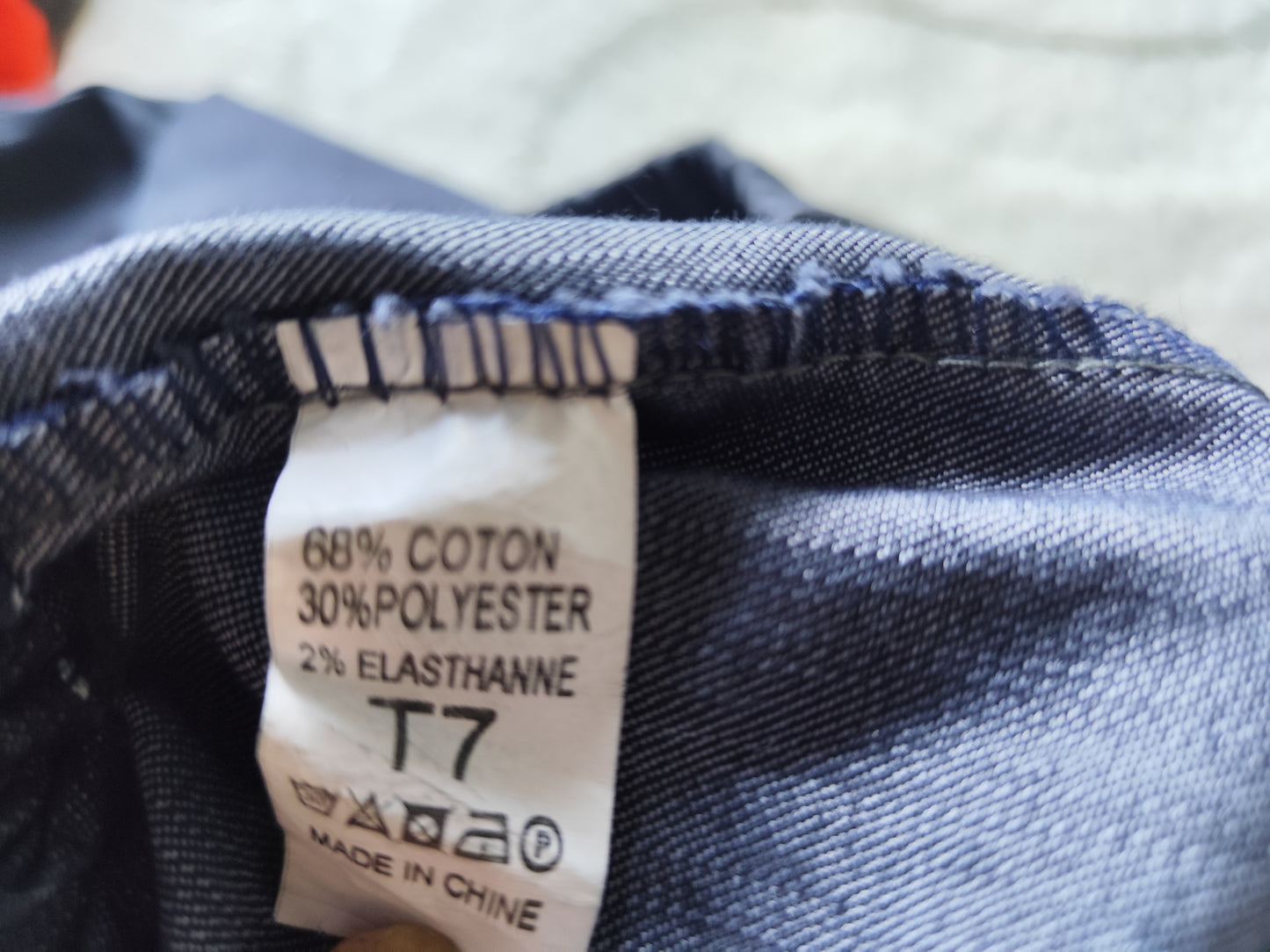 Pantalon jean fluide bleu foncé - Taille 44/46