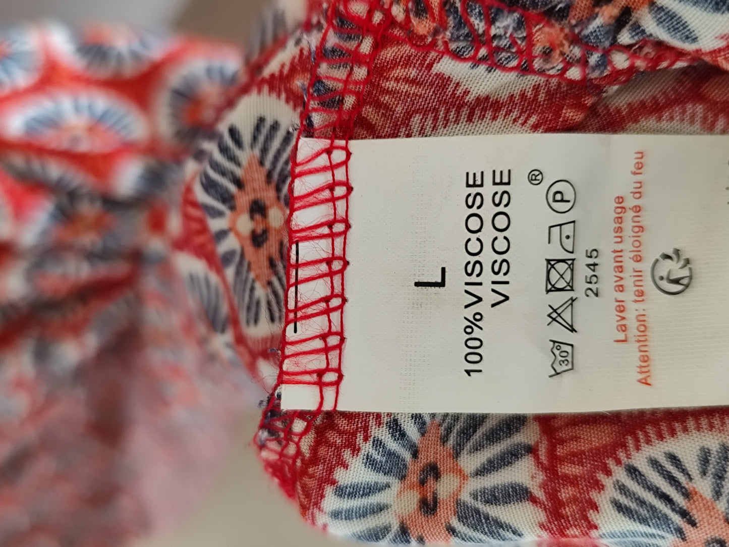 📸 Robe longue dos nu à motif ethnique – CC Collection – T. L/XL