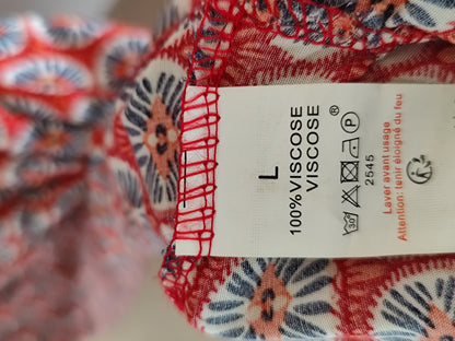 📸 Robe longue dos nu à motif ethnique – CC Collection – T. L/XL