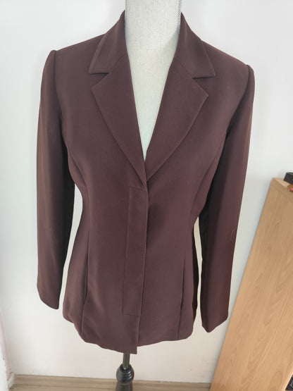 Blazer structuré vintage Bordeaux - Ici et Maintenant -  Taille 38