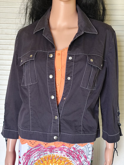Veste courte cintrée Alain Manoukian bleu marine - Taille 42