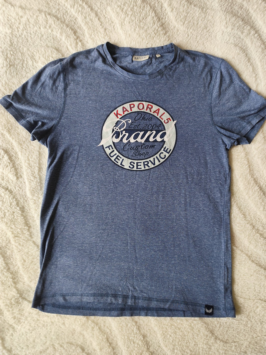 T-shirt bleu effet jean Kaporal - Taille M