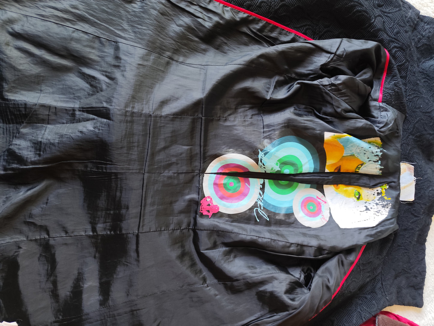 Manteau Desigual noir brodé – T. 38 (convient 36/38)