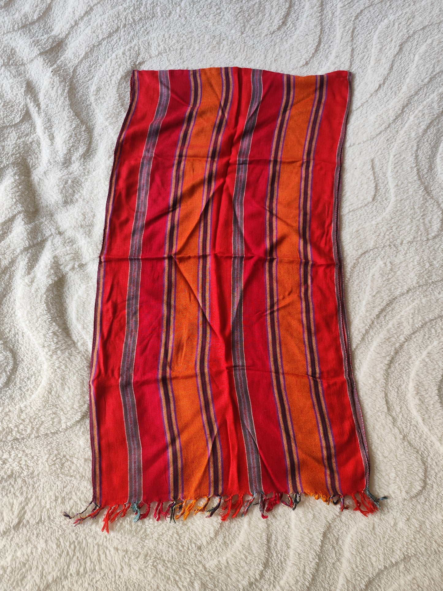 Écharpe tissée  multicolore – 170 × 47 cm