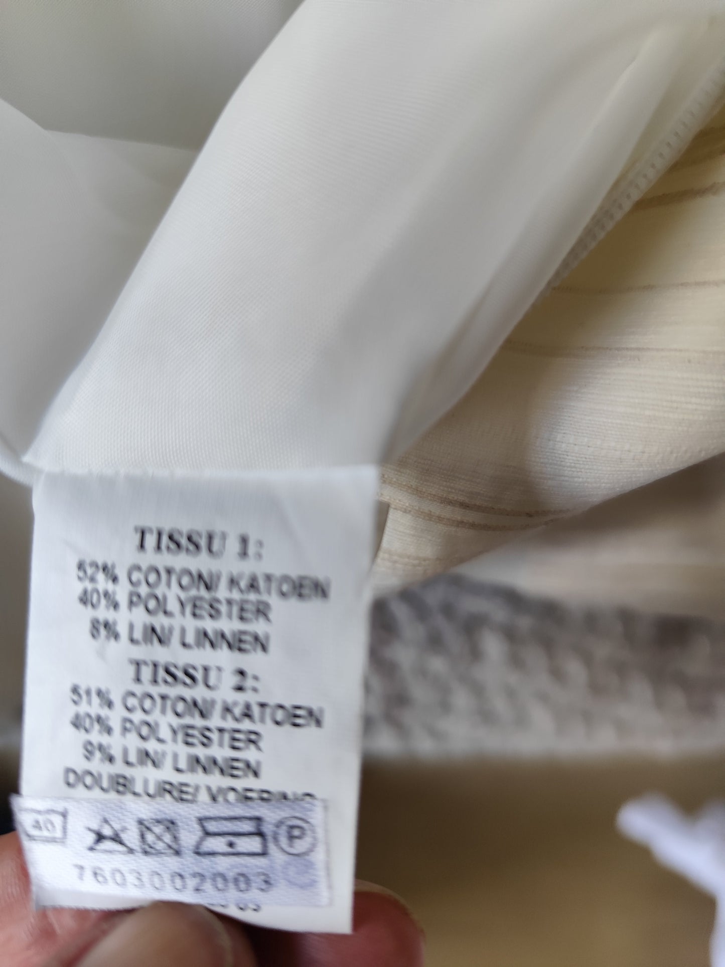 Robe longue en coton et lin – Armand Thiery Affinités – Taille 42