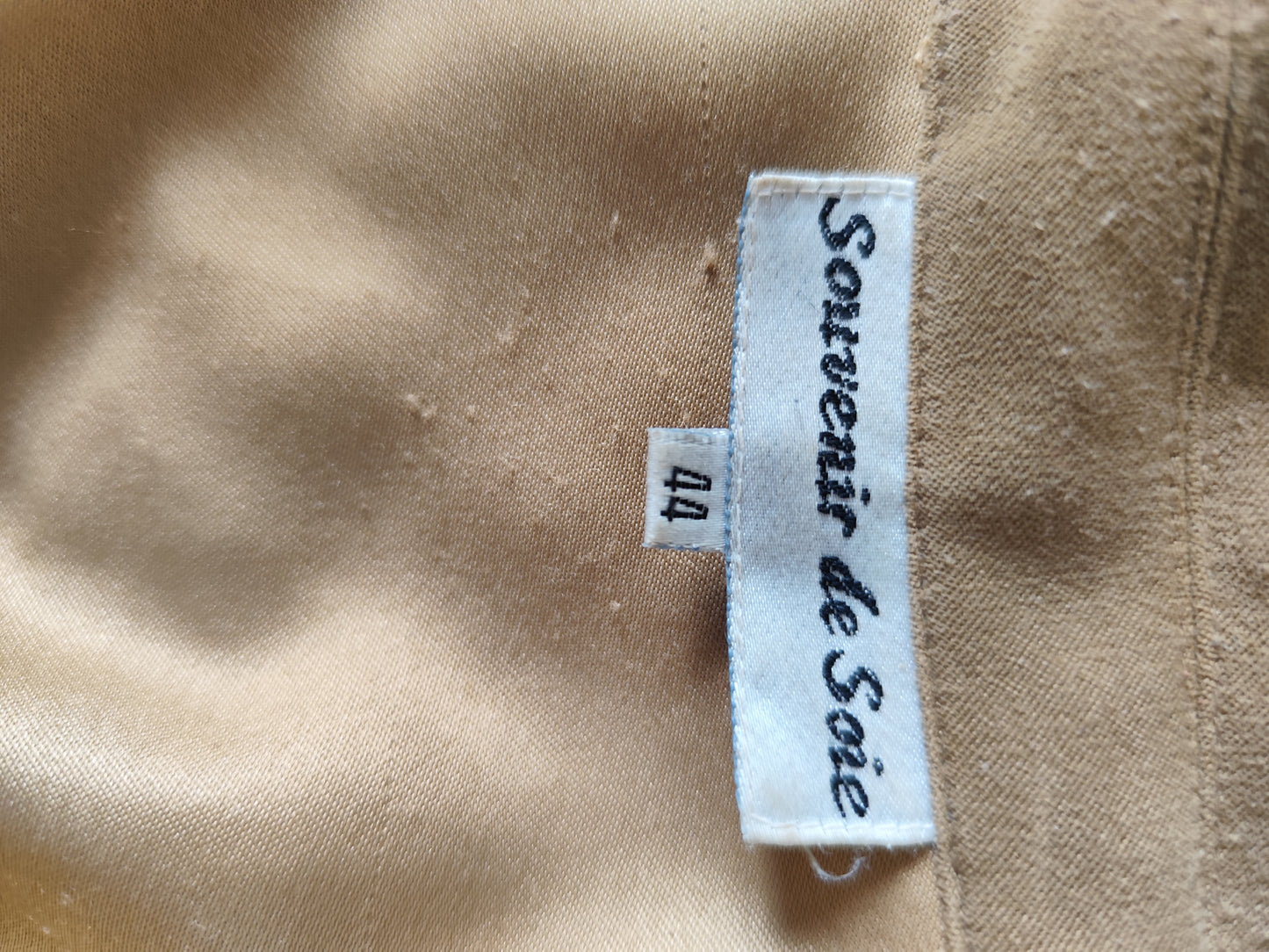 Veste  camel en suédine – Taille 38/40