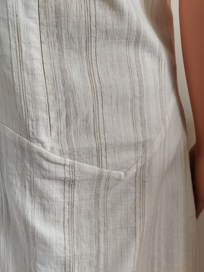 Robe longue en coton et lin – Armand Thiery Affinités – Taille 42