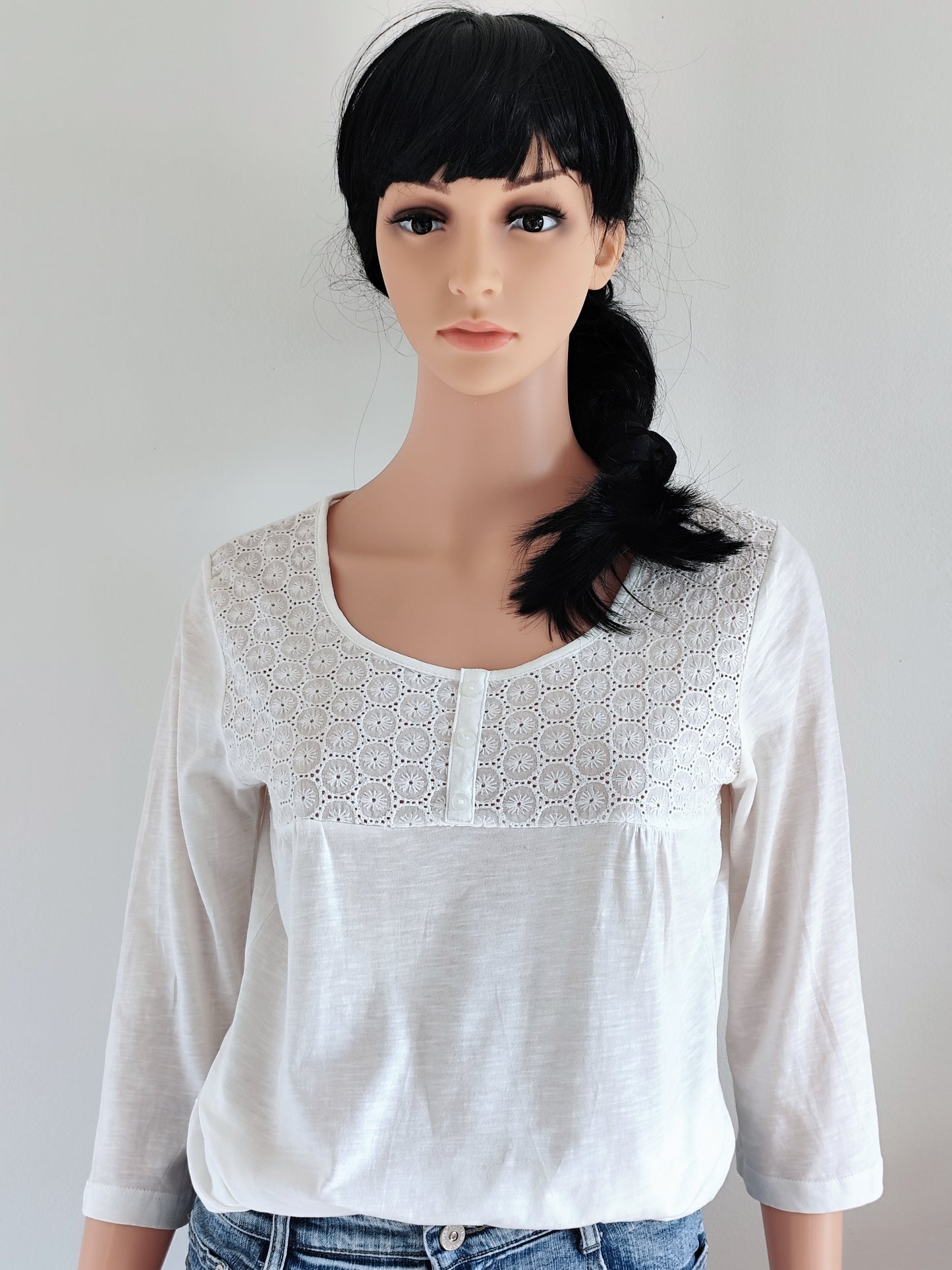 T-shirt brodé Daxon en coton – Taille M (38/40)