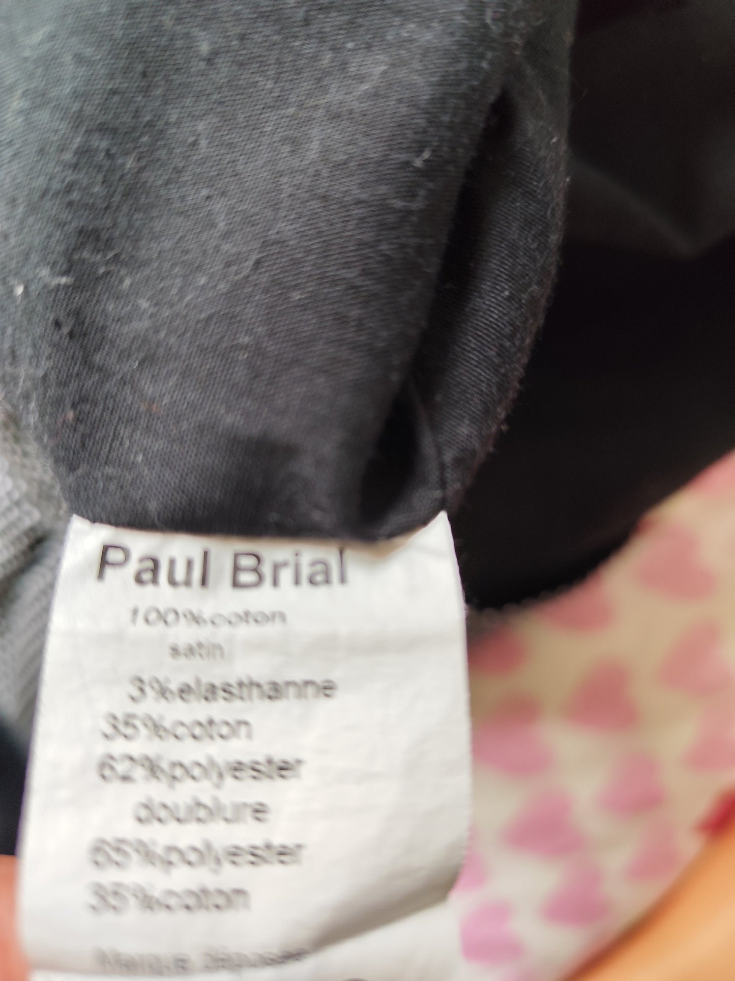 Robe noire brodée – Bréal – Taille 38