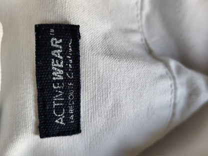 Veste officier blanche en denim Active Wear - Détails militaires - Taille 38/40