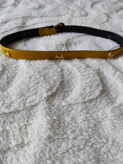 Ceinture jaune moutarde Chipie – vintage  Y2k - 85 cm