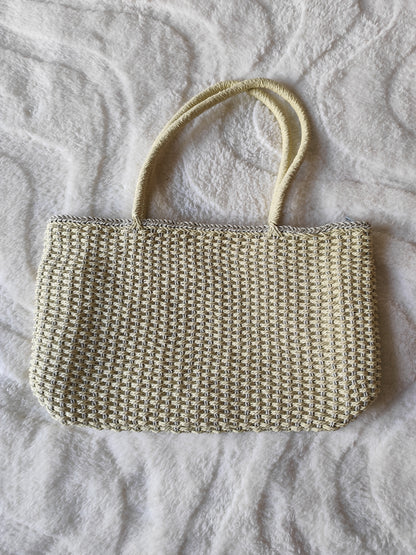 Sac tressé style raphia – vintage & estival
