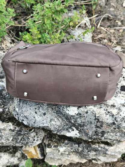 Sac baguette Lancaster Paris – Toile  Taupe