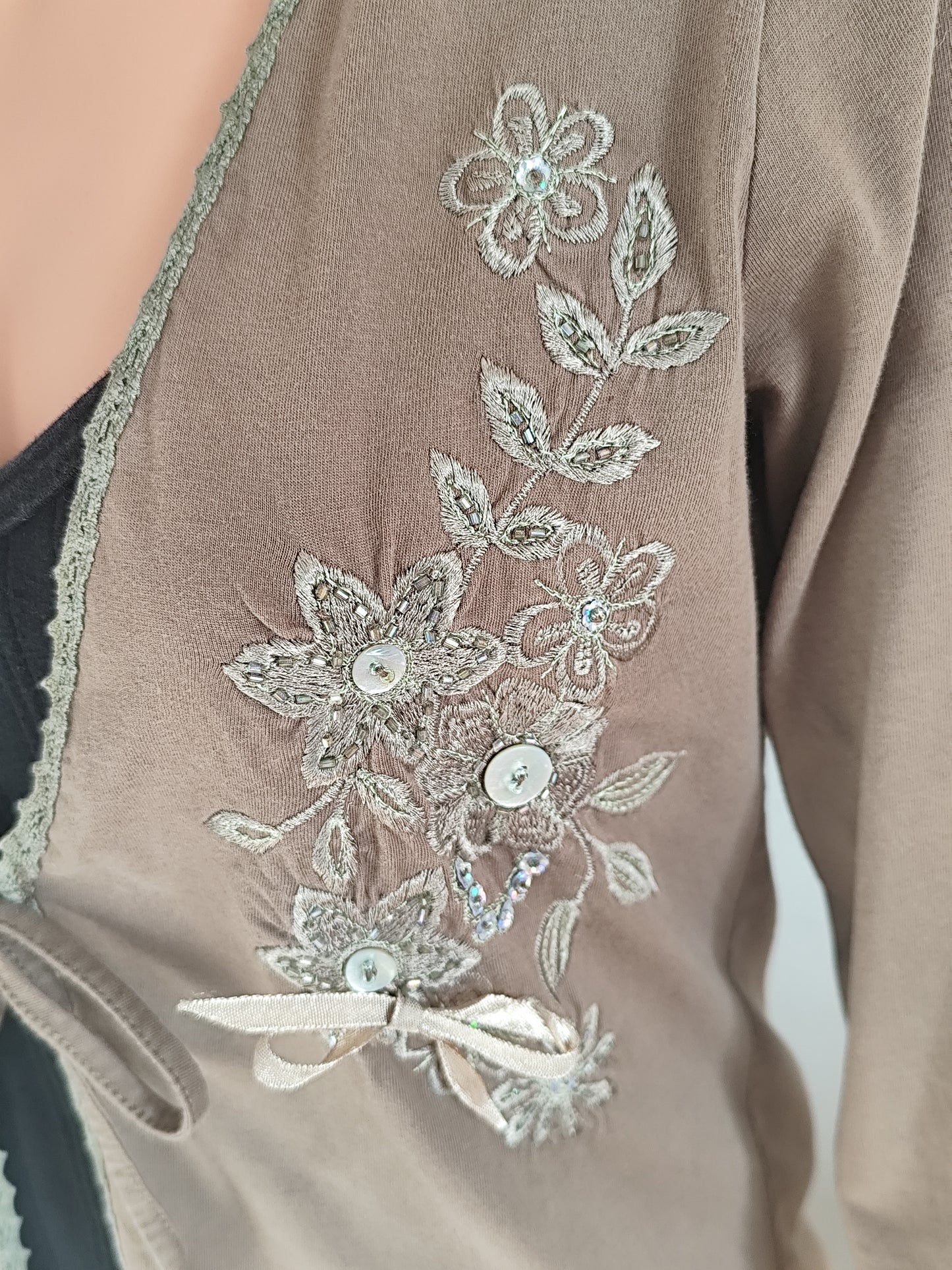 Veste CELAYA brodée et perlée – Élégance et raffinement - Taille 38/40