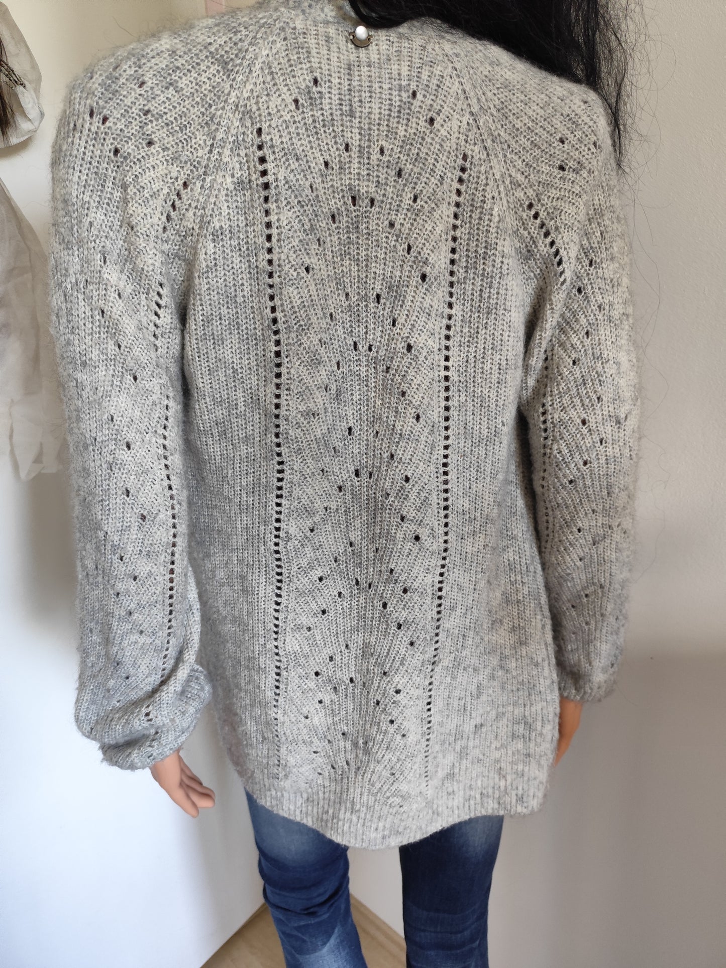 Gilet ajouré gris – Bonobo – taille 36/38
