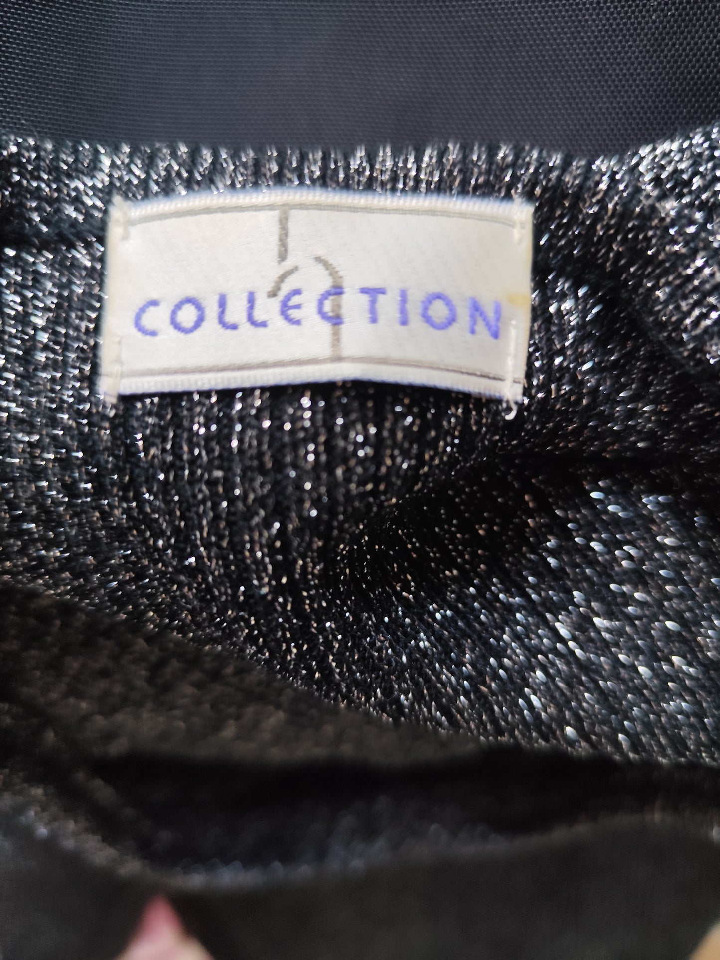 Haut fluide col bateau lurex argenté  - Taille 36/38