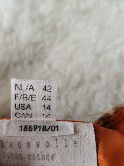 Jupe droite Amalfi – Multicolore texturée – Taille 40/42