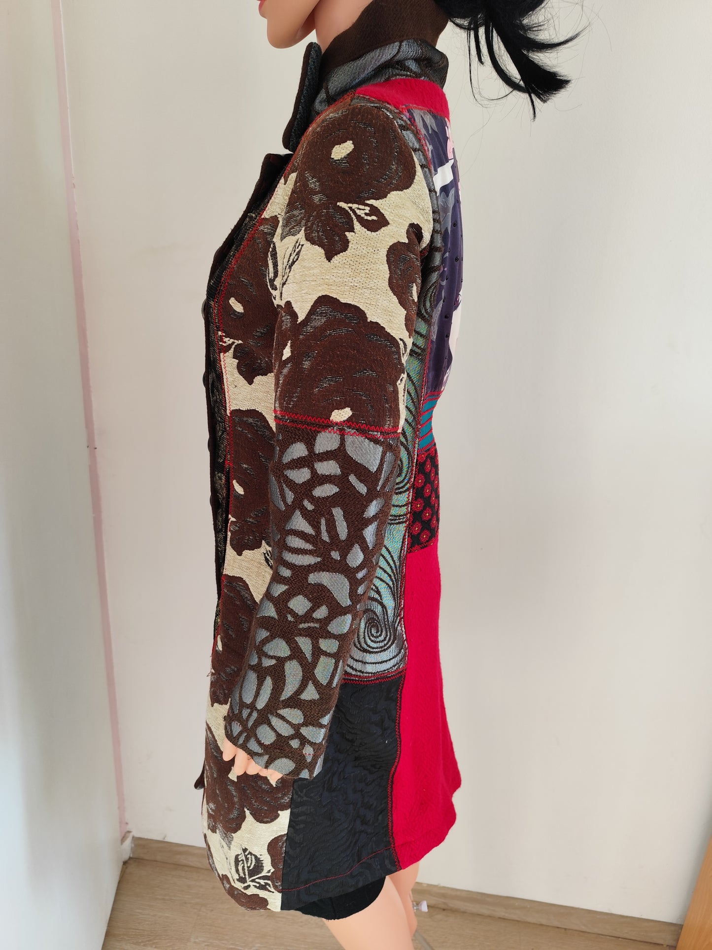 Manteau Desigual patchwork – T. 40 (convient 36/38)