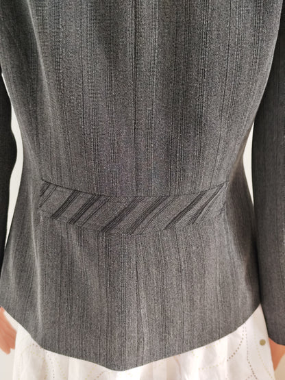 Veste cintrée grise doublée Armand Thiery Affinités - Taille 40