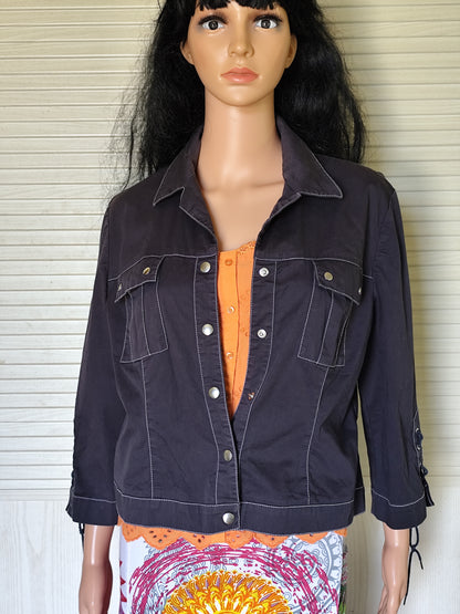 Veste courte cintrée Alain Manoukian bleu marine - Taille 42